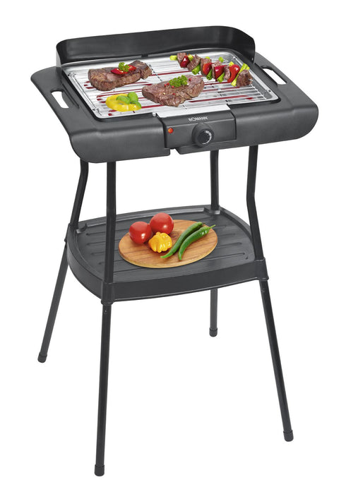 BOMANN Barbecuegrill BQS 2244 CB mit Standfuss, Grillfläche: 36 x 25 cm 2000 W schwarz