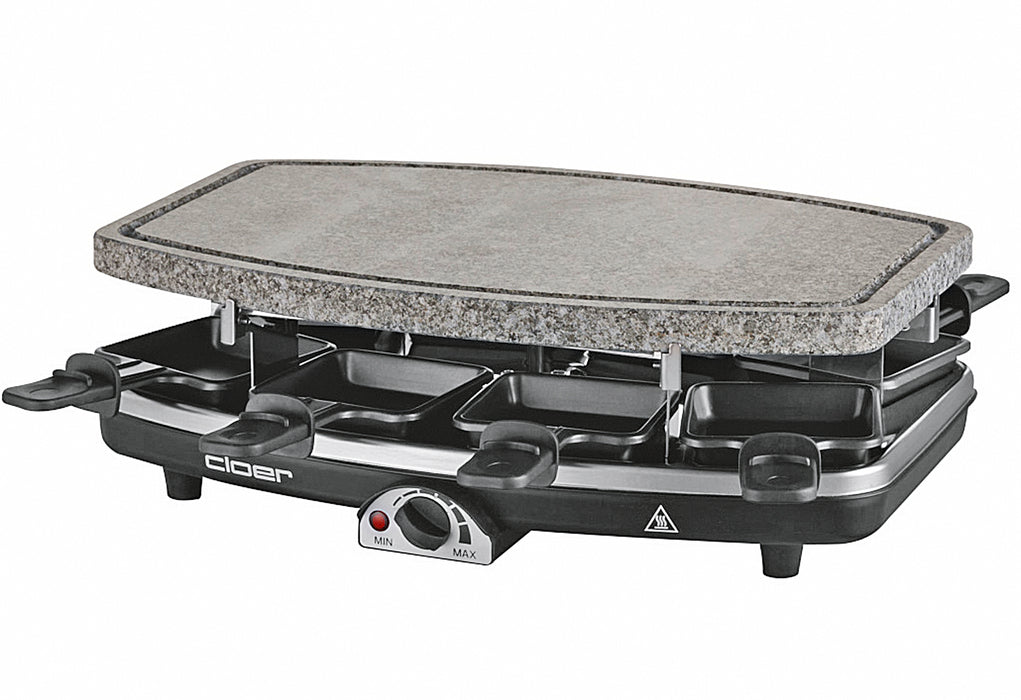 CLOER Raclette 6430 mit Naturstein 1100Watt schwarz