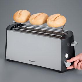 CLOER Toaster 3710 4Scheiben 1285Watt chrom/schwarz