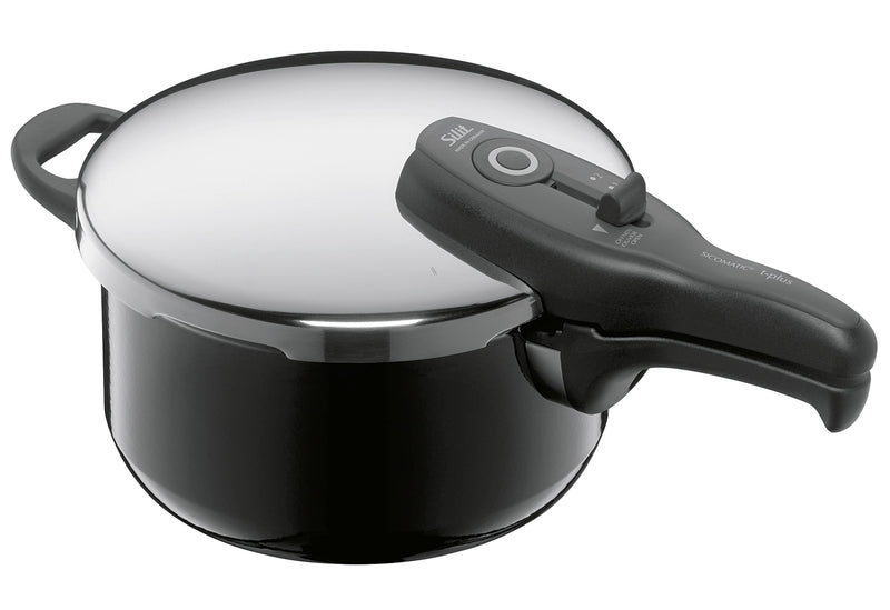SILIT Schnellkochtopf-Set Sicomatic t-plus Duo 4,5l+3l Silargan schwarz 2teilig