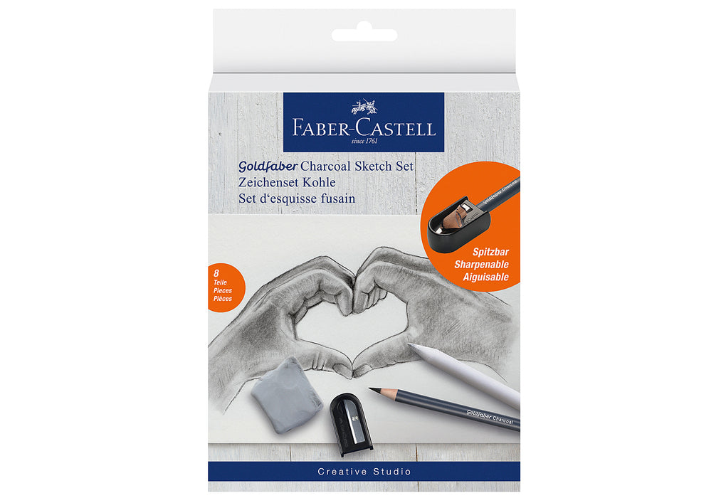 FABER CASTELL Zeichenset Goldfaber Charcoal 8-tlg.