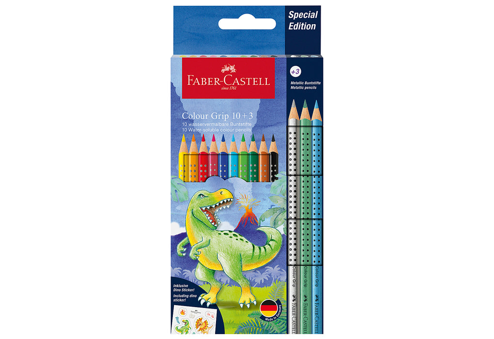 FABER CASTELL Farbkasten Connector Dino 12 Farben