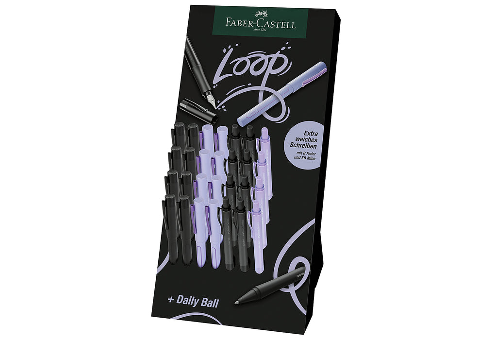 FABER CASTELL Füller Loop KS Daily Ball Launchdisplay 28tlg