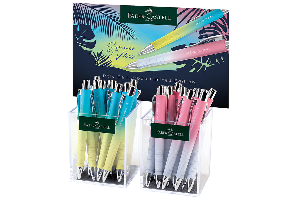 FABER CASTELL Kugelschreiber Poly Ball Urban Summer 24erDisplay