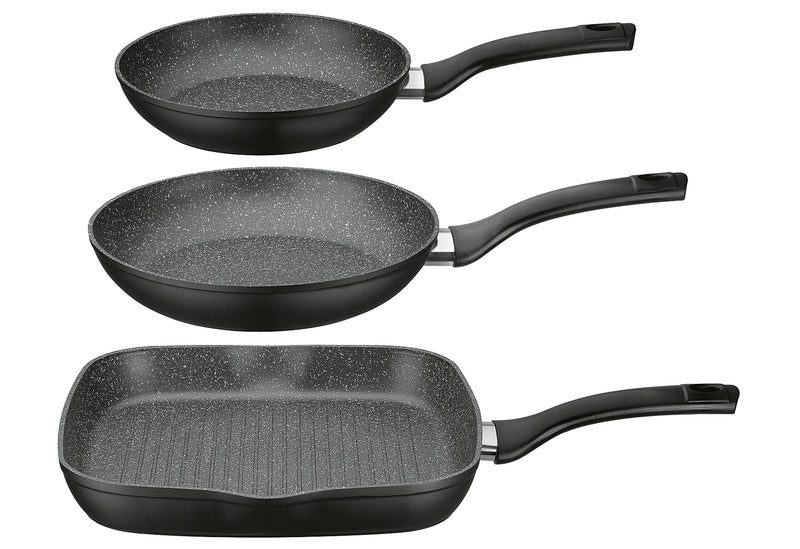 GSW Pfannen-Set Gourmet Granit 3teilig