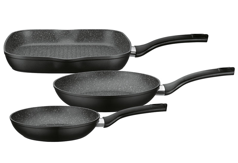 GSW Pfannen-Set Gourmet Granit 3teilig