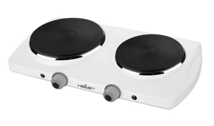 HELLER Kochplatte DK 15/10 2 Gusskochplatten Ø 145 mm/Ø 180 mm 1500 W weiß