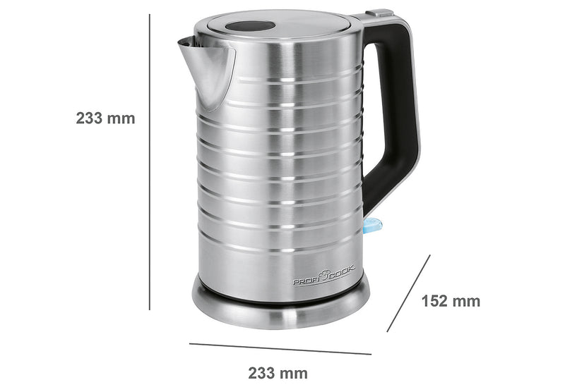 PROFI COOK PC-WKS 1119 Wasserkocher 1,7l 2200 W Edelstahl
