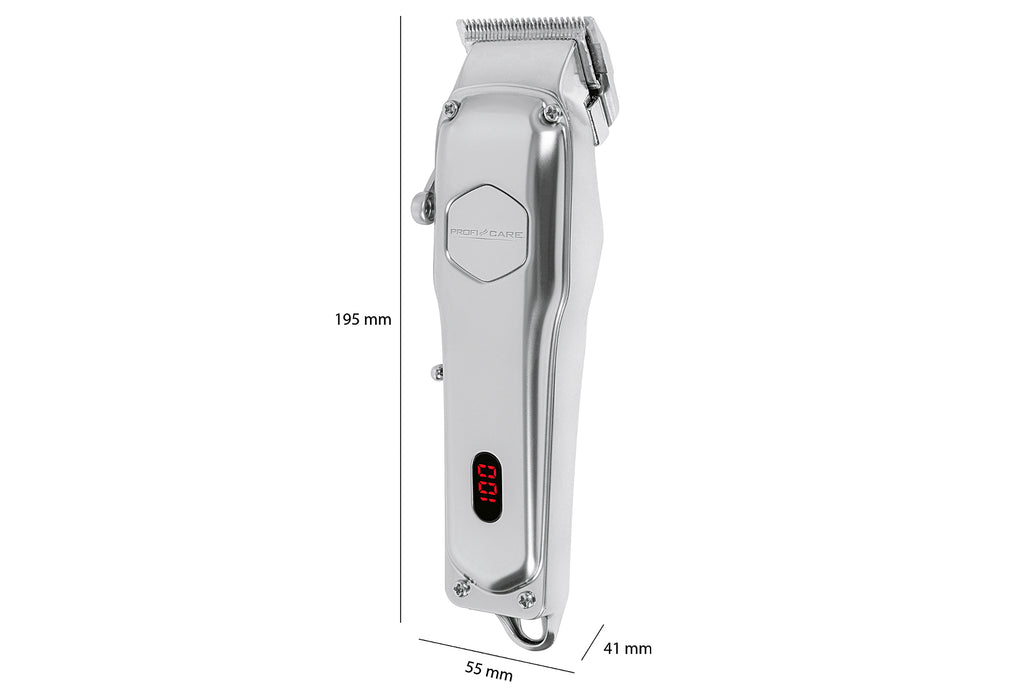 PROFICARE PC-HSM/R 3100 Haarschneideset Akku/Netzbetrieb silber