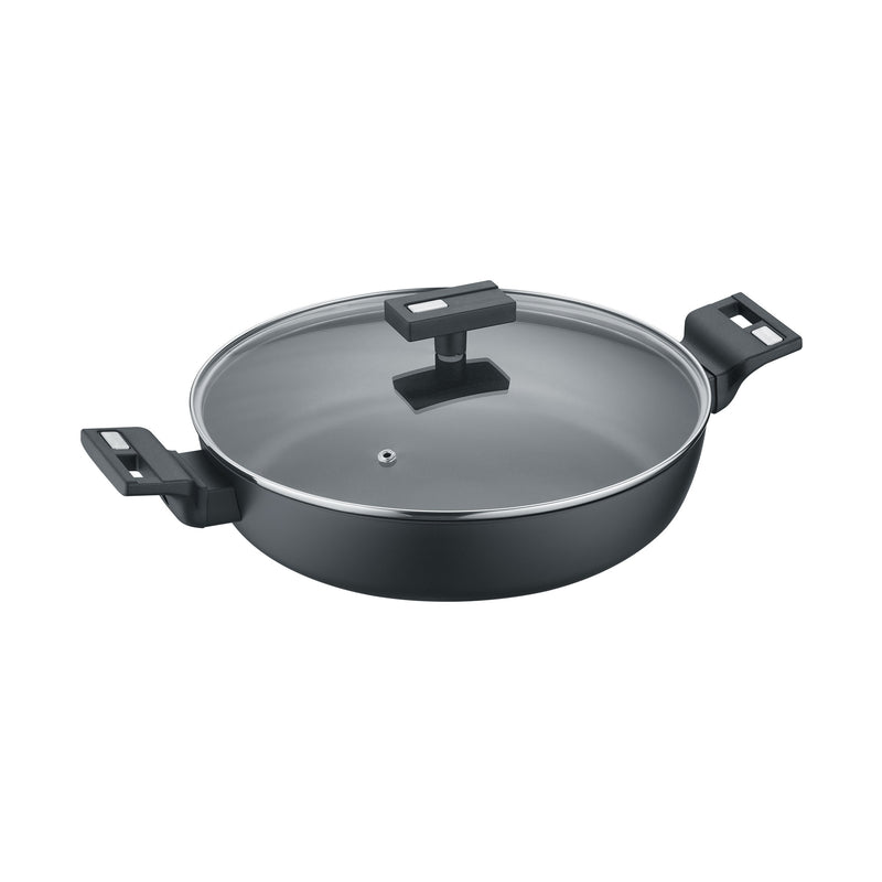 BERNDES Servierpfanne b.smart Ø28cm mit Deckel