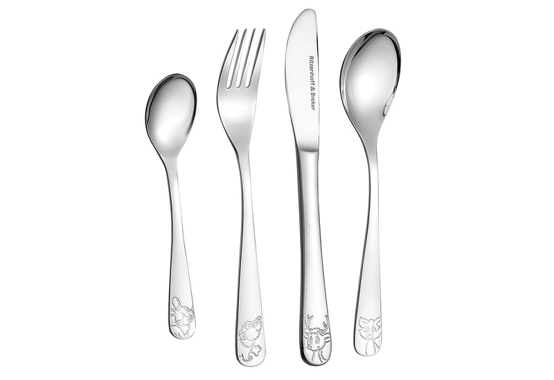 RITZENHOFF & BREKER Kinderbesteck Waldtiere 18/10 4teilig