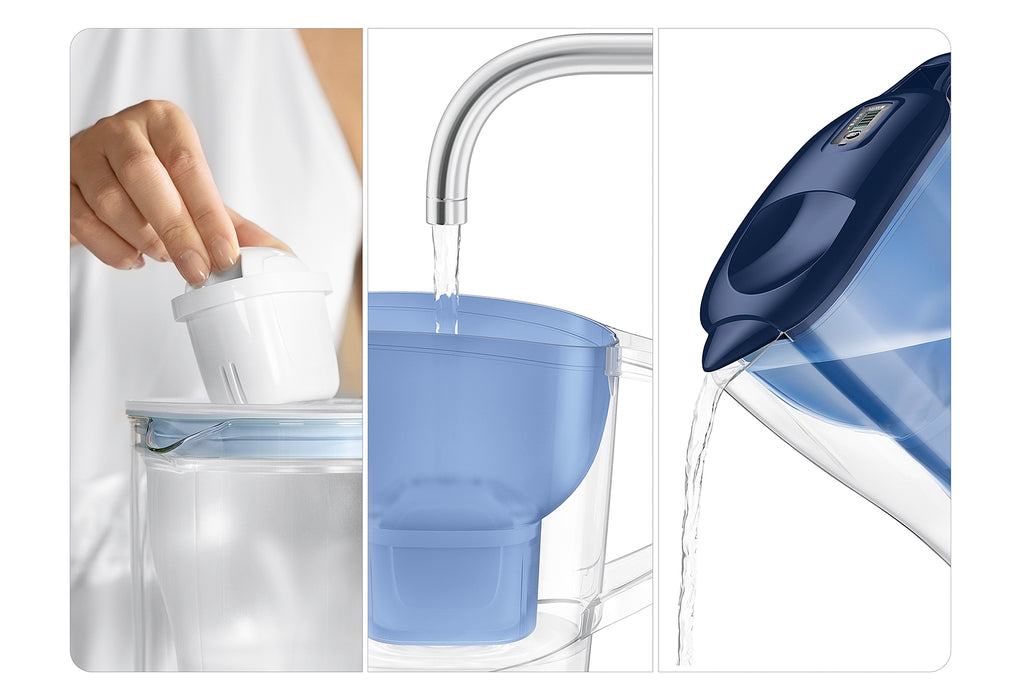 BRITA Wasserfilter Aluna blau