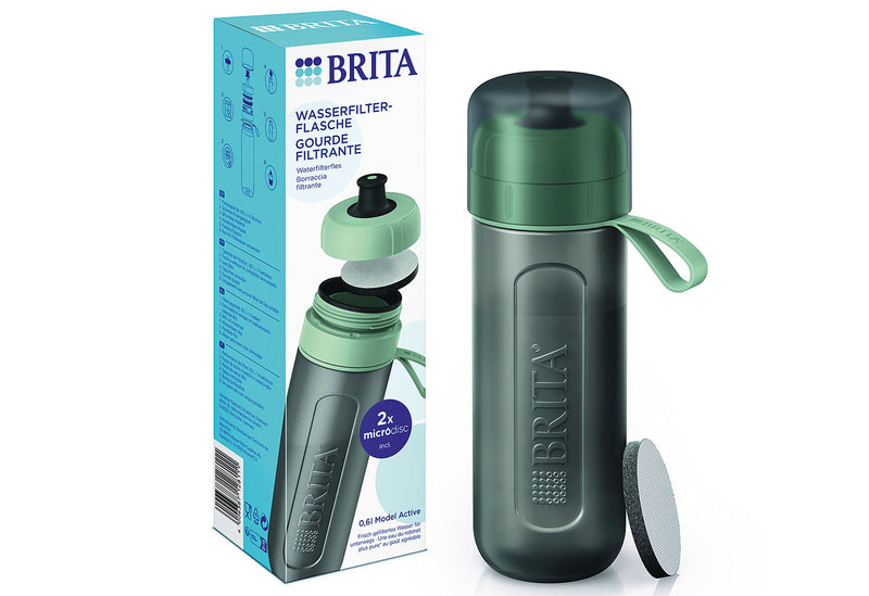 BRITA Wasserfilter-Flasche Active dunkelblau inkl. 2 MicroDisc