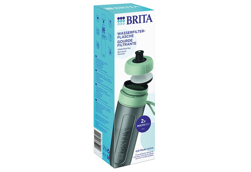 BRITA Wasserfilter-Flasche Active dunkelblau inkl. 2 MicroDisc