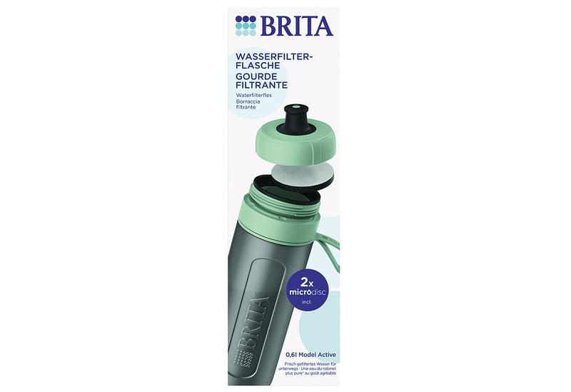 BRITA Wasserfilter-Flasche Active dunkelblau inkl. 2 MicroDisc