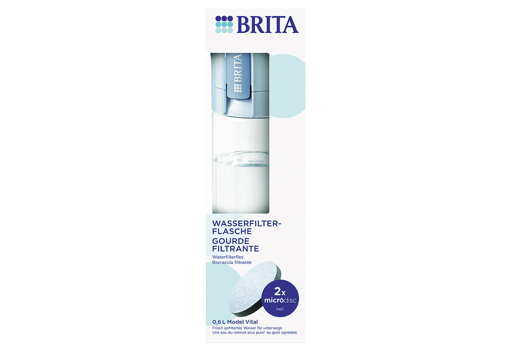 BRITA Wasserfilter-Flasche Vital lightblue inkl. 2 MicroDisc