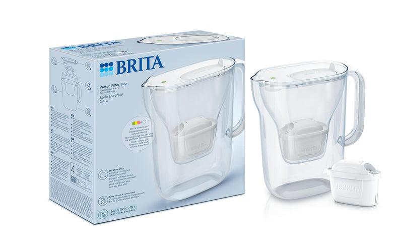 BRITA Wasserfilter Style essential weiß inkl. 1 MxPRO AiO