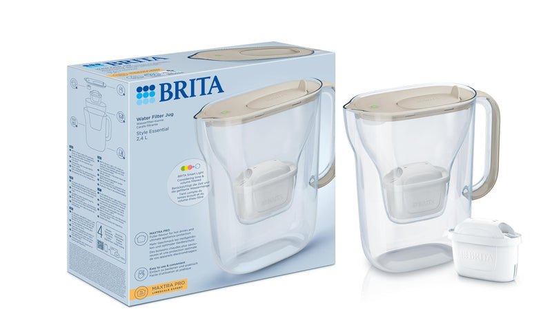 BRITA Wasserfilter Style essential sand inkl. 1 MxPRO AiO