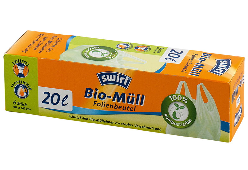 SWIRL Bio-Müllbeutel 48x60cm 20l Rolle mit 6 Stück