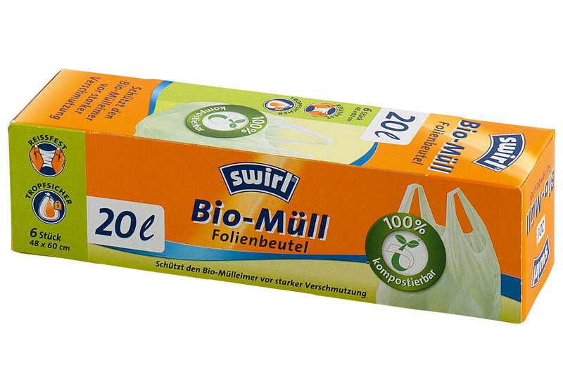 SWIRL Bio-Müllbeutel 48x60cm 20l Rolle mit 6 Stück