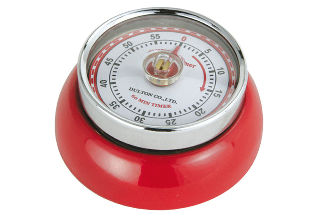 ZASSENHAUS Kurzzeitmesser Retro-Look 3cm Ø7cm rot