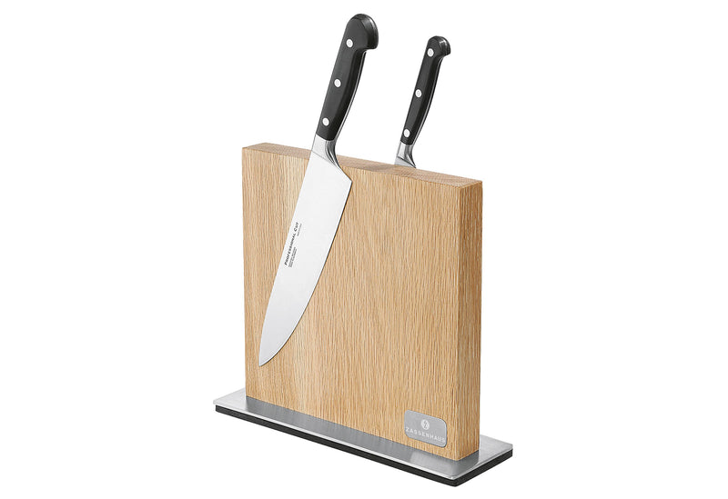 ZASSENHAUS Messerblock Magnet Eiche 28x9x25,5cm