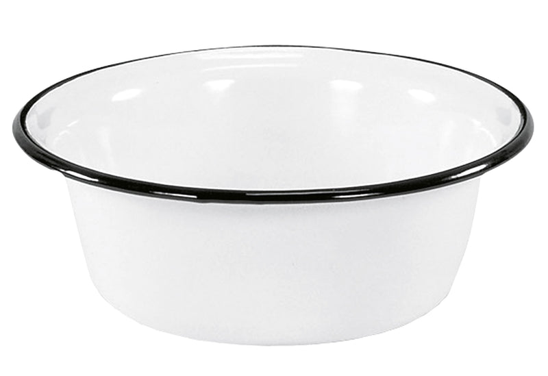 KARL KRÜGER Schüssel Ø24cm weiß emailliert