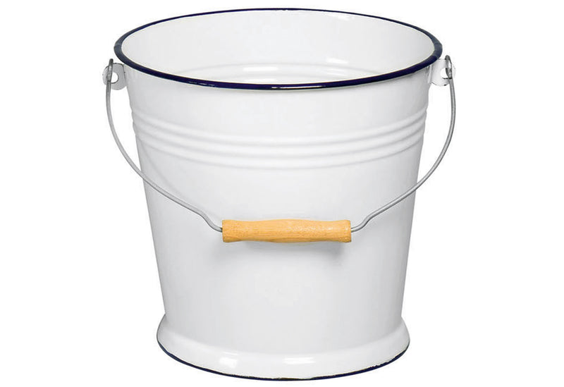 KARL KRÜGER Wassereimer 5l emailliert weiß