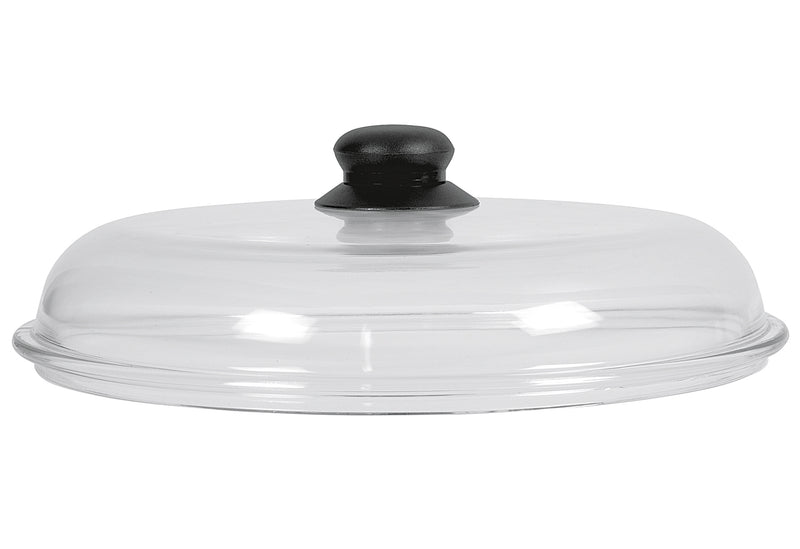 KARL KRÜGER Glasdeckel mit Kunststoffknopf 28cm