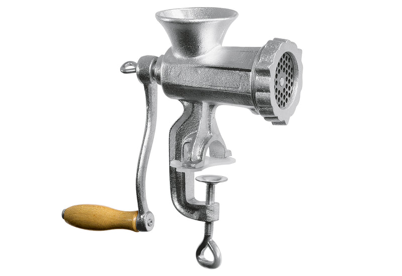 KARL KRÜGER Fleischwolf Sirius Größe 8 inkl. 3 Lochscheiben und Spritzgebäckvorsatz