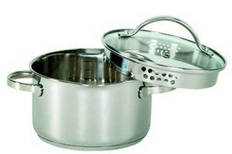 KARL KRÜGER Kochtopf mit Ausguss 1,5 l Ø16cm Edelstahl