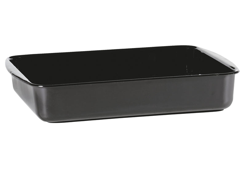 KARL KRÜGER Auflaufform Universal 45x31x7,5cm (innen 40x29x7cm) emailliert schwarz