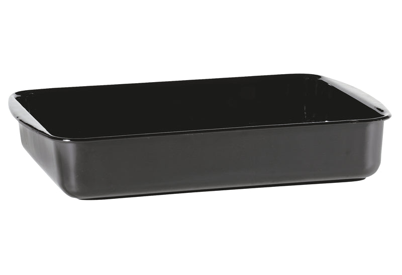 KARL KRÜGER Auflaufform Universal 45x31x7,5cm (innen 40x29x7cm) emailliert schwarz