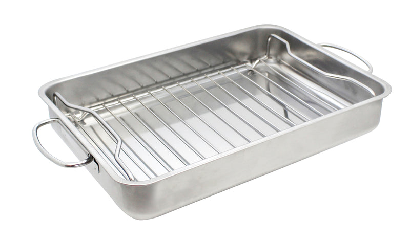 ELO Brat- und Auflaufform Basic 34x24x5,5cm mit Grilleinsatz Edelstahl