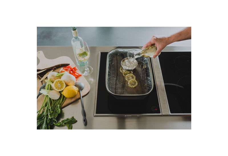 ELO Bräter Pure Trend 8 l 40x25cm mit Einsatz und Glasdeckel