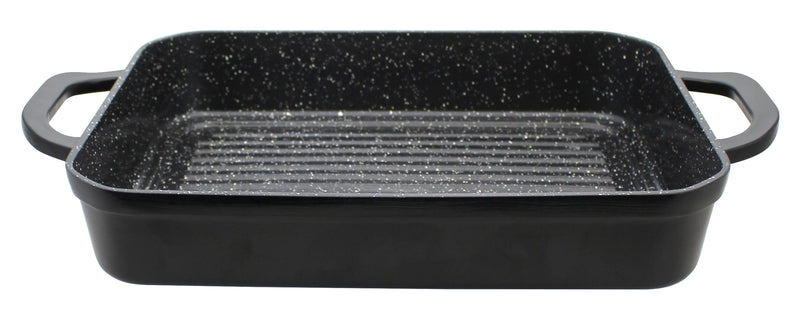 ELO Rechteckbräter Belugo  41x26x6,2cm mit Grillboden Aluguss