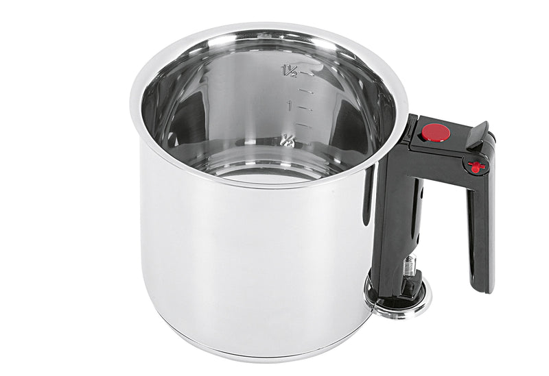 M & K Simmertopf mit Sichtfenster 1,5 l Ø16cm Edelstahl