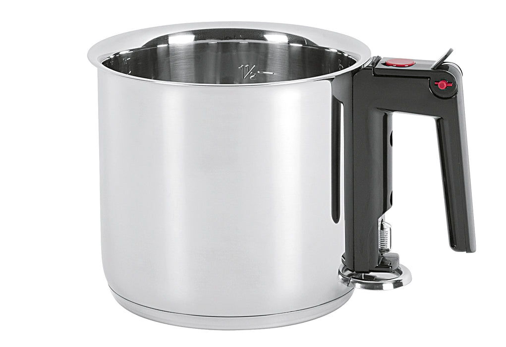 M & K Simmertopf mit Sichtfenster 1,5 l Ø16cm Edelstahl