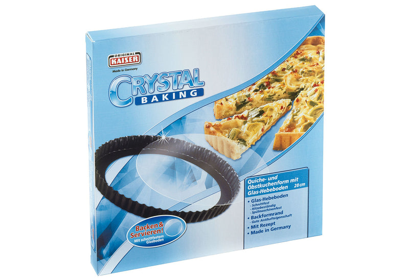 KAISER Quicheform Inspiration mit Glasboden Ø28cm
