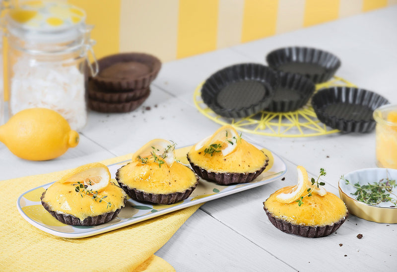 KAISER Tortelett Patisserie Ø10cm schwarz Set 6teilig