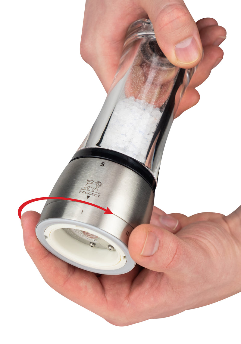 PEUGEOT Salzmühle Daman u'Select Edelstahl/Acryl 16cm