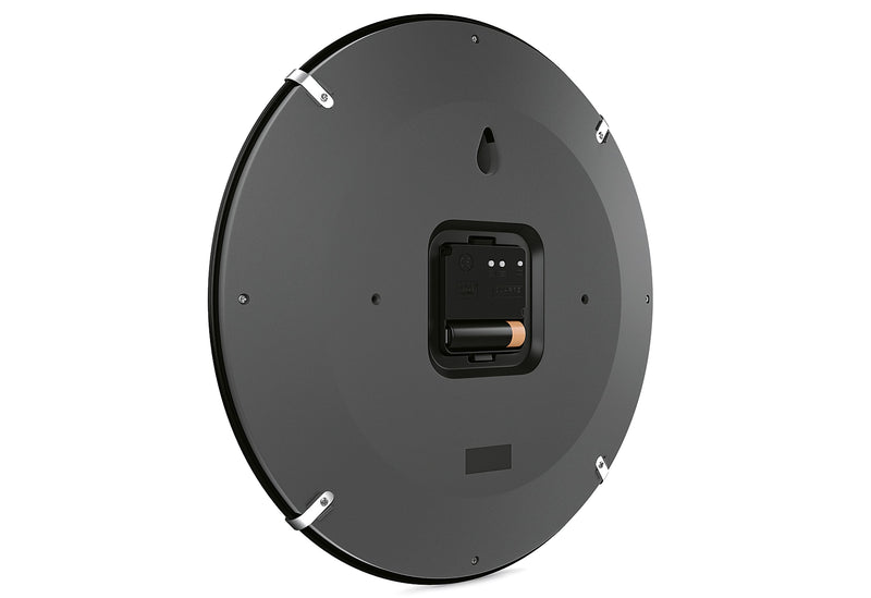 MEBUS Funkwanduhr Ø30cm hellgrau