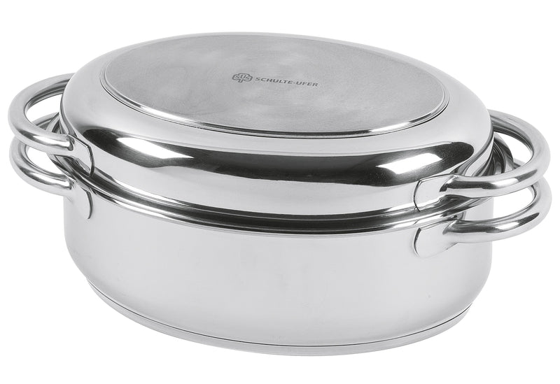 SCHULTE-UFER Multibräter oval 4,5 l Ø30cm Edelstahl