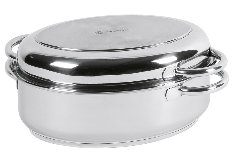 SCHULTE-UFER Multibräter oval 6,5 l Ø34cm Edelstahl