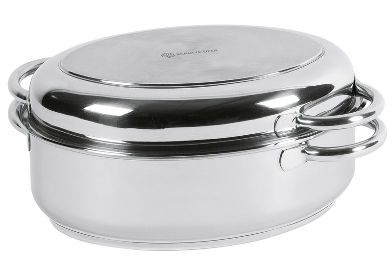 SCHULTE-UFER Multibräter oval 6,5 l Ø34cm Edelstahl