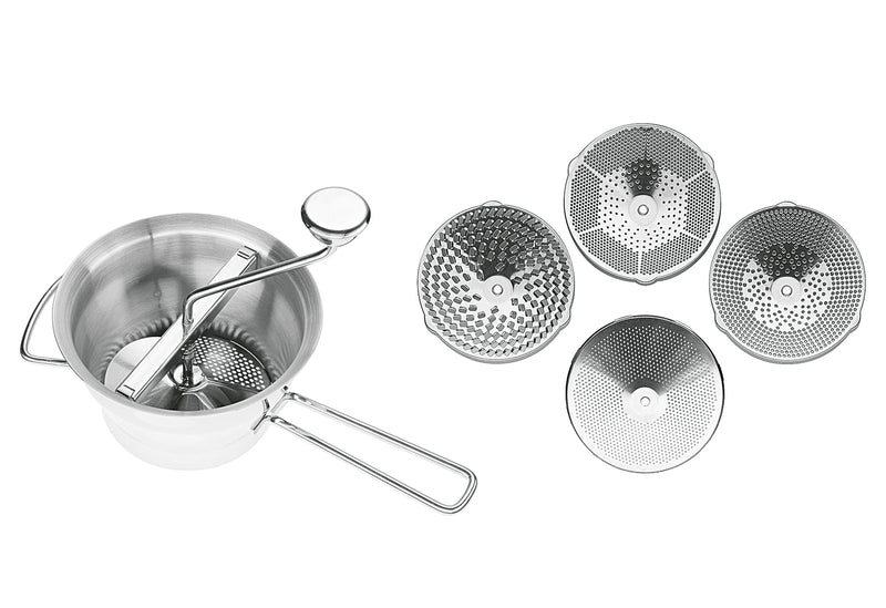 KÜCHENPROFI Passiergerät 4 Scheiben Edelstahl Ø20cm