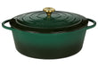 KÜCHENPROFI Bratentopf Provence oval 33cm racing green