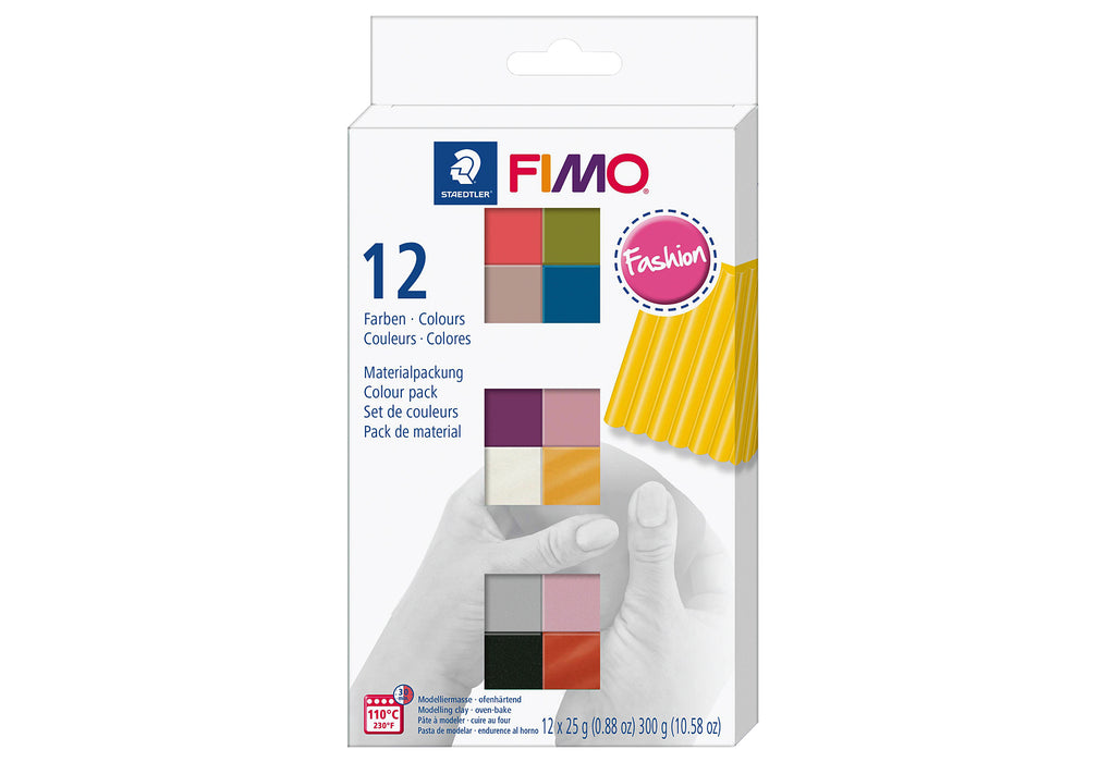 STAEDTLER Modelliermasse Fimo soft 12er sort. Fashion Farben