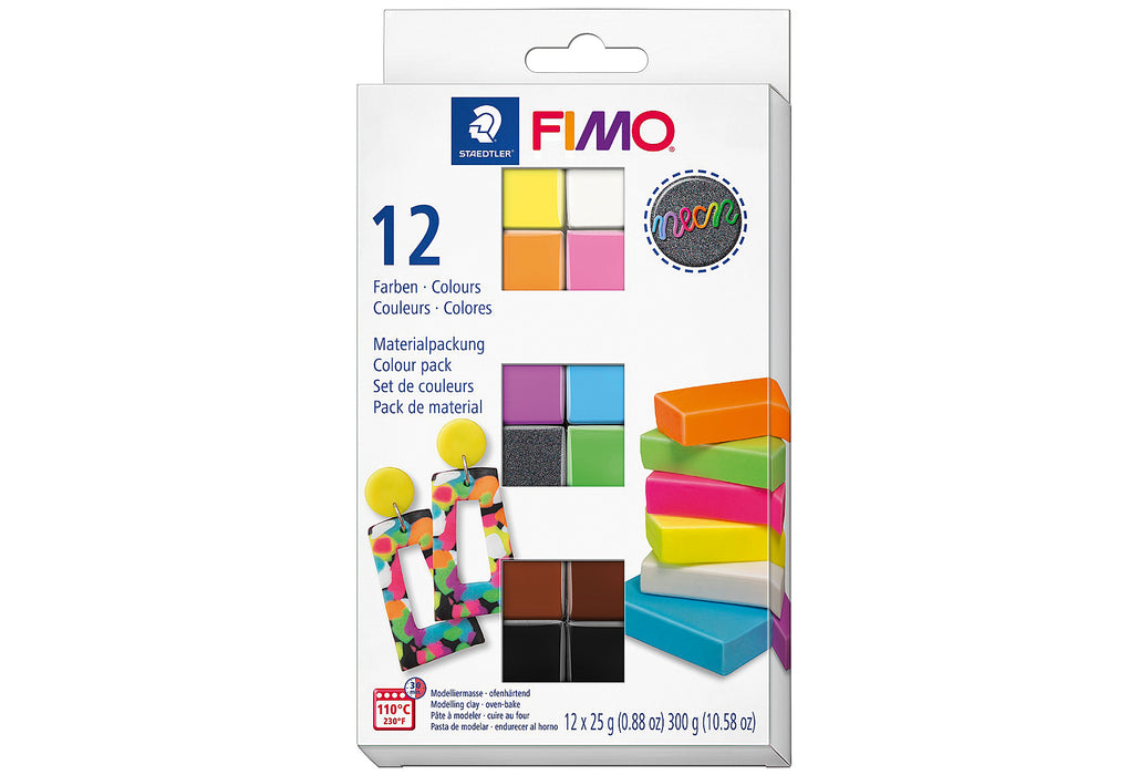 STAEDTLER Modelliermasse Fimo effect neon MP Set