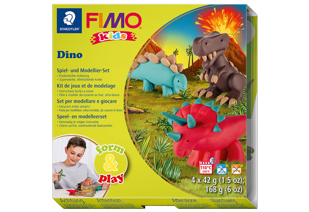 STAEDTLER Modelliermasse Fimo Kids Form&Play Dino 5tlg.